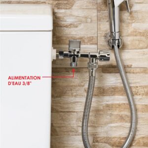 Applique WC extérieure avec douchette
