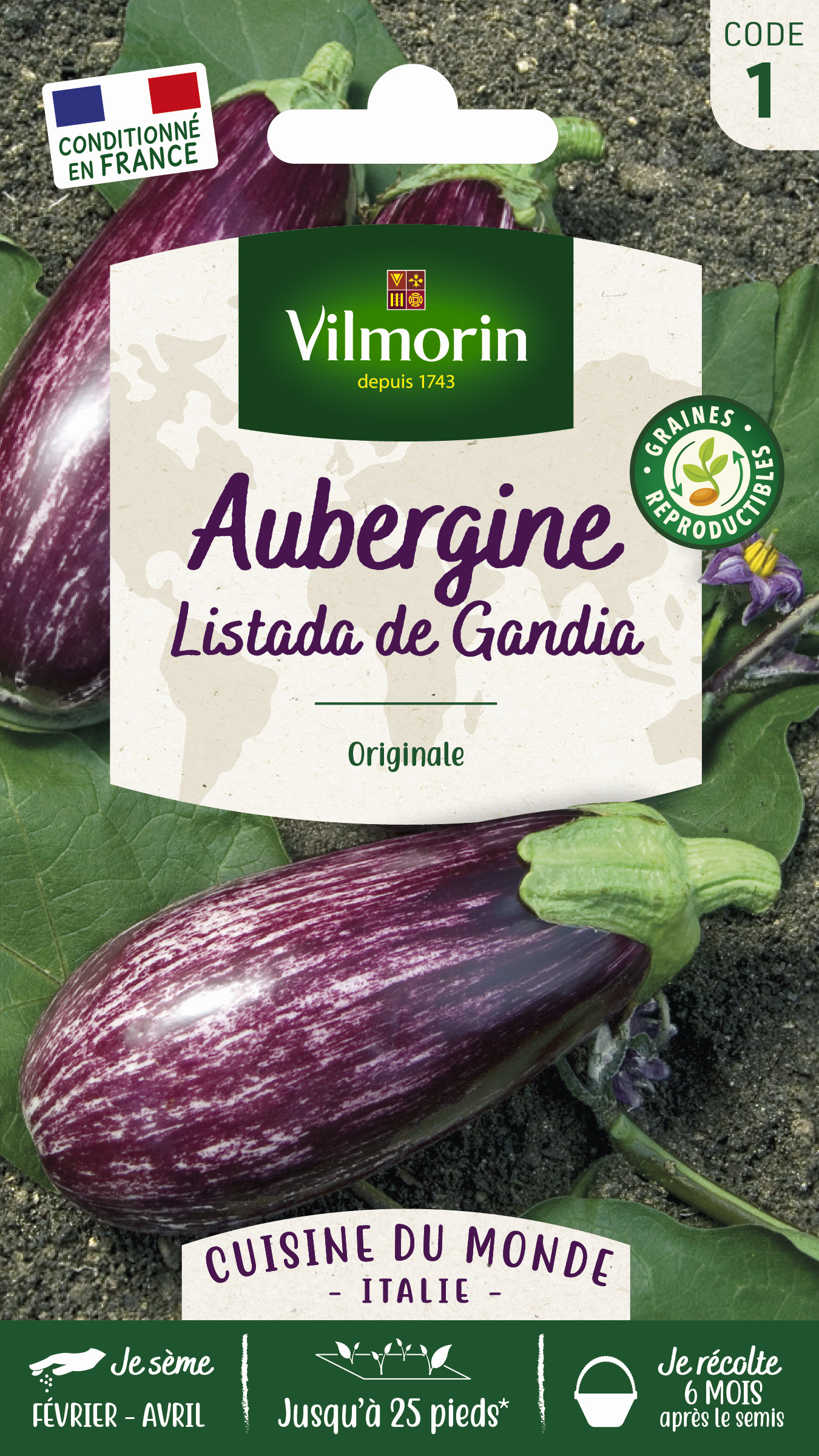 Aubergine Listada de Gandia - Cuisine du Monde