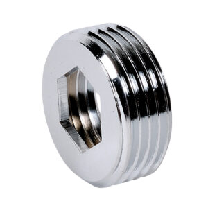 Bague de réduction laiton chromé à visser MF - Diamètre : M3/4'' - F1/2'' ( Mâle: 20x27 et Femelle:15x21)