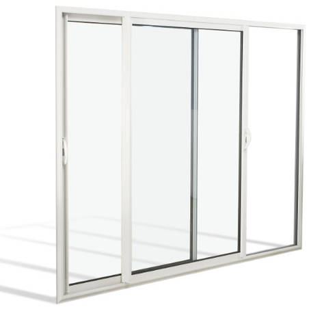 Baie coulissante ALU 4 vantaux 2 rails
