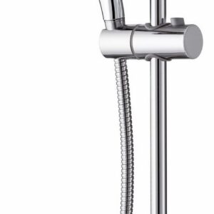 Barre de Douche réglable EQUO avec douchette 1 Jet - Anti-calcaire - Chromé