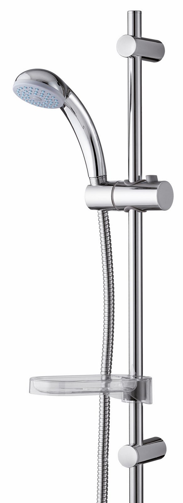 Barre de Douche réglable EQUO avec douchette 1 Jet - Anti-calcaire - Chromé