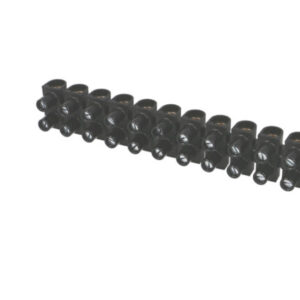 Barrette de connexion "domino" 12 entrées 10mm² noire 10