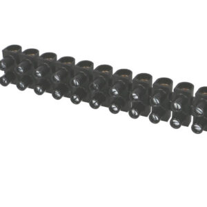Barrette de connexion "domino" 12 entrées 25mm² noire