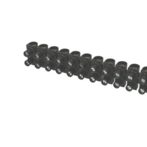 Barrette de connexion "domino" 12 entrées 6mm² noire 10