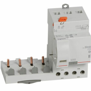 Bloc différentiel adaptable à vis DX³ pour disjoncteur 1 module par pôle 4P 400 V type AC 63 A 30 mA LEGRAND 410500