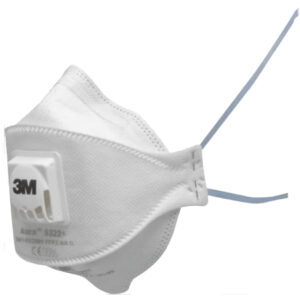 Boîte de 10 masques pliables jetables série Aura™ 9322+ FFP2 avec soupape 3M 7000088722