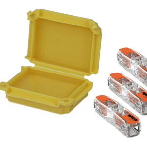 Boite de jonction isolante "gel" avec 3 bornes Wago 2 entrées Inline