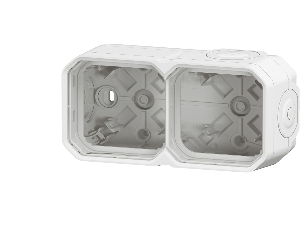 Boitier saillie double horizontal ou vertical Legrand Plexo™ blanc composable