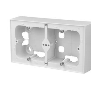 Boitier saillie double Quadro 45 & Logus 90 Efapel blanc
