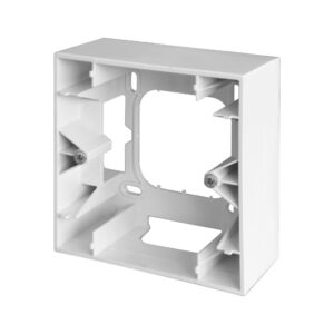 Boitier saillie simple Blanc Eur'Ohm Square