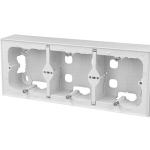 Boitier saillie triple Quadro 45 & Logus 90 Efapel blanc