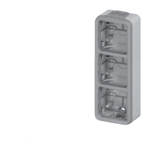 Boitier saillie triple vertical Legrand Plexo™ gris composable