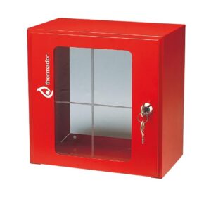 Boîtier sous-verre dormant rouge - 30X30X20