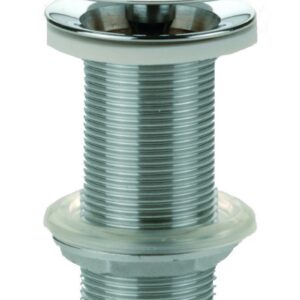 Bonde laiton à écoulement libre - L2264 - Chromé brillant, hauteur 100 mm, clapet fixe recouvrant