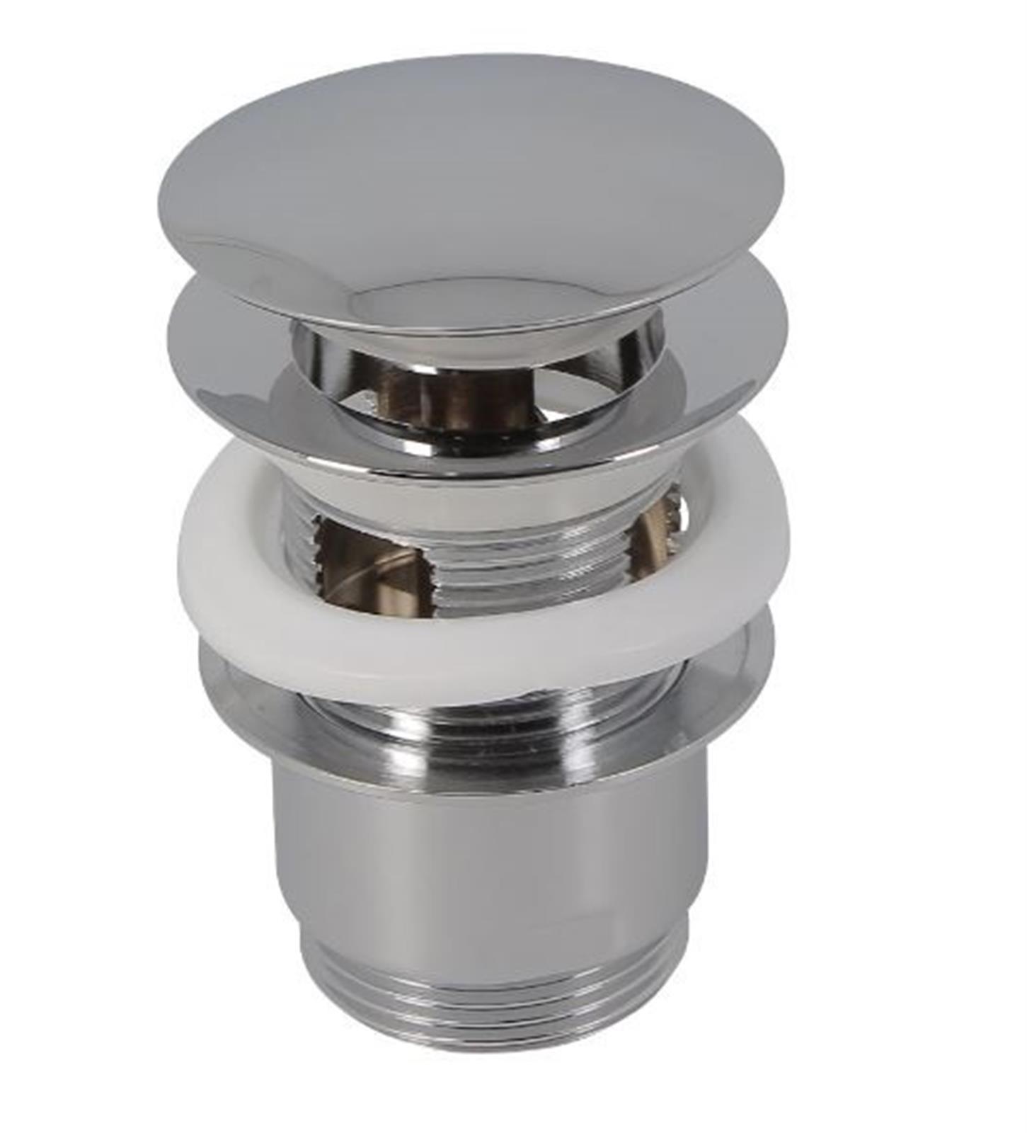 Bonde laiton design clic clac - Chromé brillant