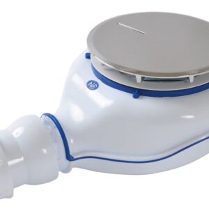 Bonde siphoïde pour receveur de douche Turboflow 2 (Diamètre 90 mm) - avec capot en métal chromé