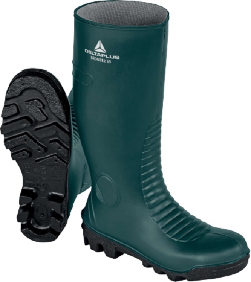 Botte PVC S5 SRA tige vert T 47 DELTA PLUS BRON2S5VE47