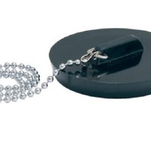 Bouchon d'évier à chainette - Diamètre : 57-61 mm