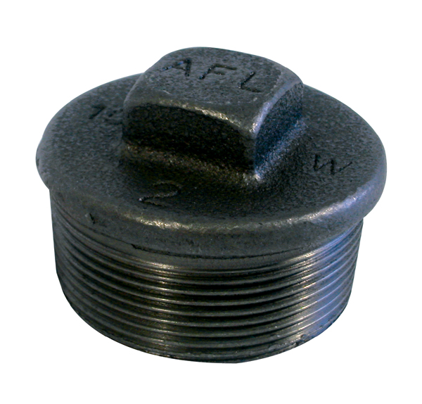 Bouchon fonte noire mâle - Diamètre : 3/4'' - 20-27 mm