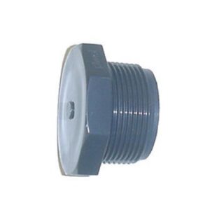 Bouchon pression fileté en PVC - Mâle à visser. - Diamètre : 3/4"
