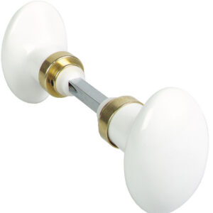 Bouton double ovale carré de 7 mm finition laiton MERIGOUS V324211100G