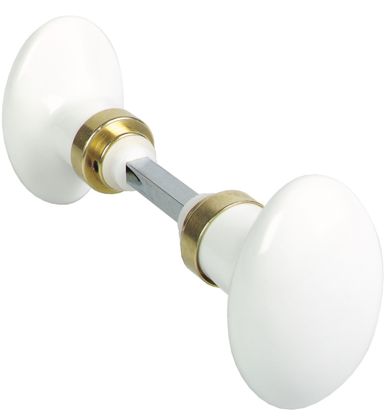 Bouton double ovale carré de 7 mm finition laiton MERIGOUS V324211100G
