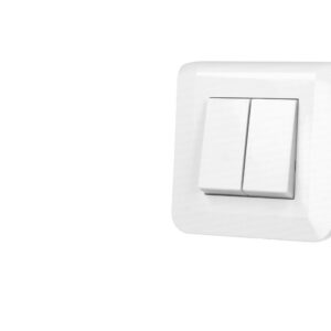 Bouton poussoir double Legrand Mosaic™ complet