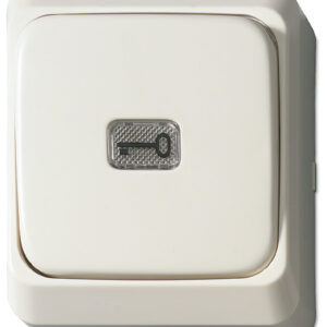 Bouton-poussoir en ABS blanc ACA001