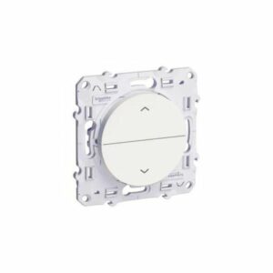 Bouton poussoir ODACE blanc à 2 boutons montée/descente pour volet SCHNEIDER ELECTRIC S526207