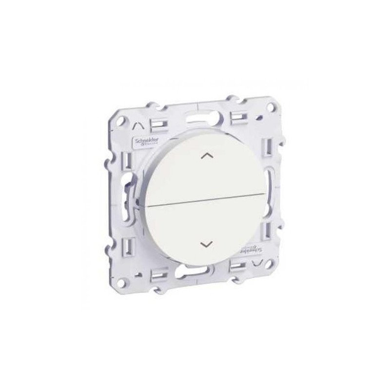 Bouton poussoir ODACE blanc à 2 boutons montée/descente pour volet SCHNEIDER ELECTRIC S526207