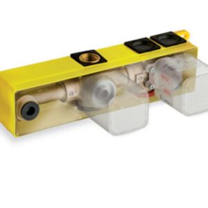 Box universelle 2 ou 3 sorties droite pour mitigeur bain/douche - Mécanisme mitigeur corps encastré. Sortie droite