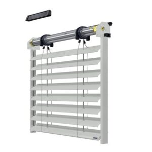 Brise Soleil Orientable - BSO Lames PX90Z Motorisation Radio Solaire avec télécommande