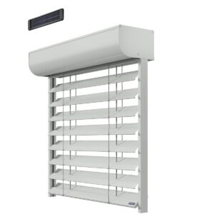 Brise Soleil Orientable Rénovation - BSO Lames PX90Z Motorisation Radio Solaire avec télécommande