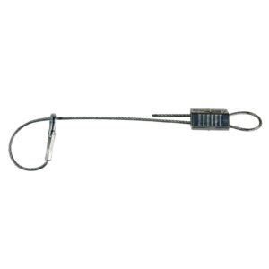 Câble acier avec oeillet et serre-câble WIS - Sachet de 10 - Diamètre câble acier : 2 mm - sachet de 10