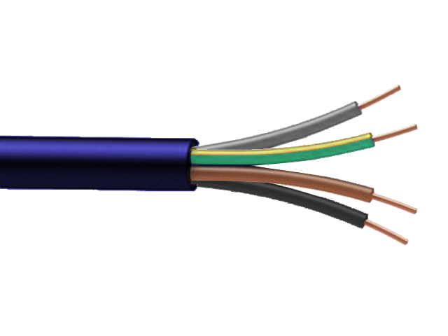Cable FR-N1X6G3 sans halogène 4G4mm² (minimum 10m)