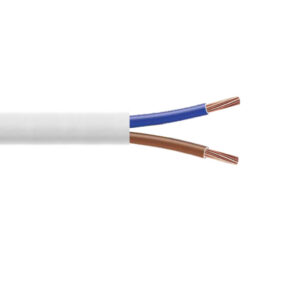 Câble H05VV-F 2x1.5mm² blanc, couronne de 50m