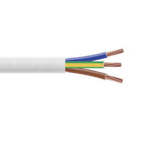 Câble H05VV-F 3G1.5mm² blanc, couronne de 50m