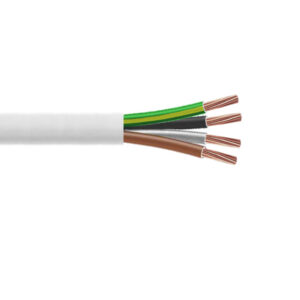Câble H05VV-F 4G1.5mm² blanc, couronne de 50m
