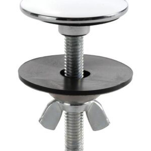 Cache trou chromé pour évier et lavabo - Chromé - Ø 42mm