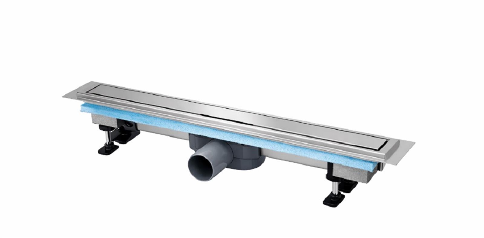 Caniveau de douche Slim inox - Longueur: 700 mm
