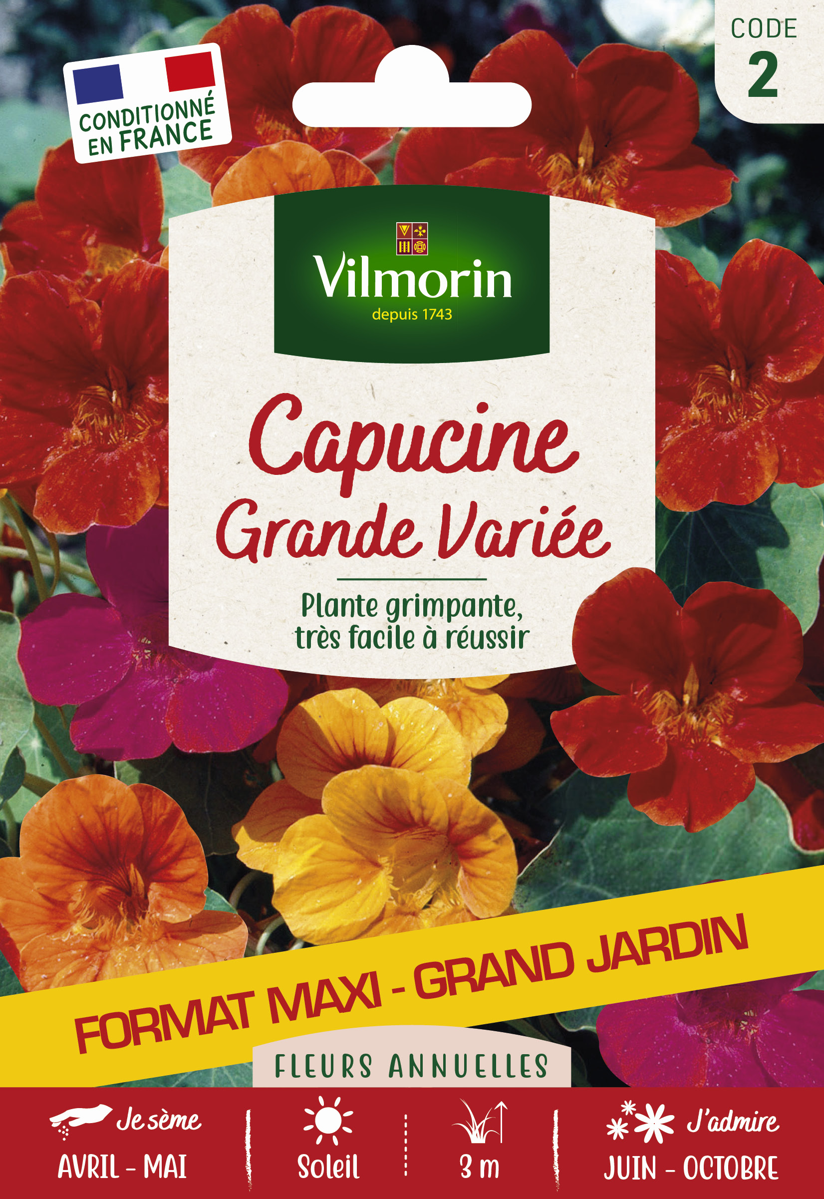 Capucine Grande Variée - Grand Modèle