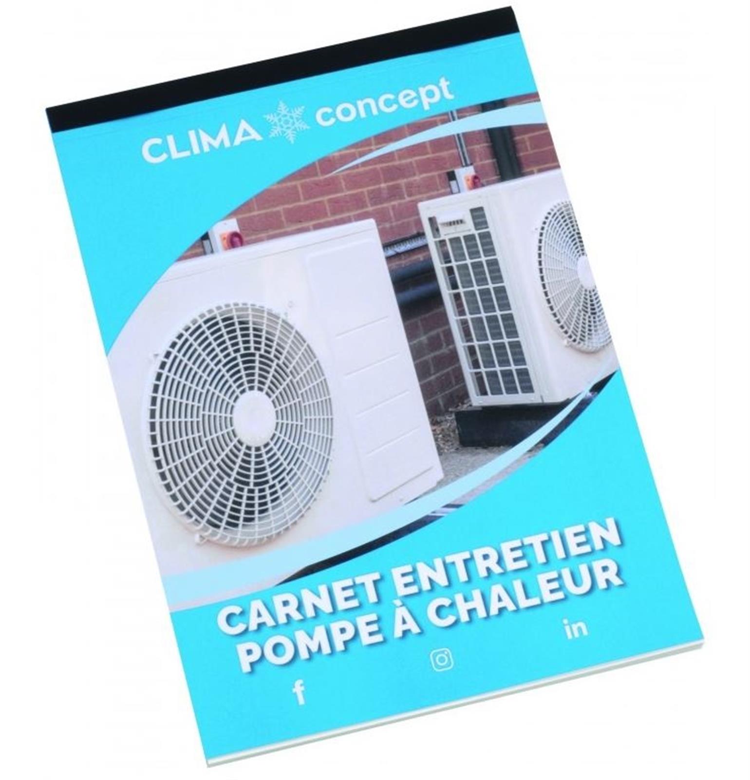 Carnet d'entretien PAC CLIMACONCEPT - 50 feuilles