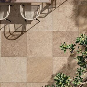 Carrelage de sol effet pierre série TIBER (60x60 cm) - Dimensions: 60x60 cml Coloris: Natural rectifié