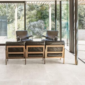 Carrelage de sol effet pierre série UNIQUESTONE (30X60 cm) - Dimensions: 30x60 cm - Coloris: Titanium naturel rectifié