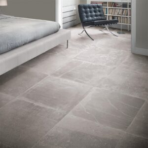 Carrelage de sol effet pierre série UNIQUESTONE (60X60 cm) - Coloris: titatium naturel/rectifié