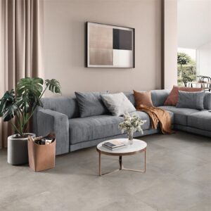 Carrelage de sol intérieur effet béton - Série CENTRAL DISTRICT - 45X45 CENTRAL DISTRICT GRIS MAT