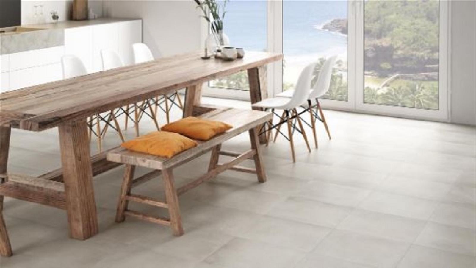 Carrelage d'intérieur effet béton - Série CLARENS - Dimensions: 60,8 x 60,8 cm - ARENA
