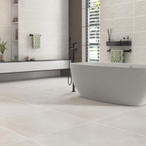 Carrelage d'intérieur effet béton - Série CLOUD (59,7 x 59,7) - Dimensions: 59,7 x 59,7 cm - Beige Mat non rectifié