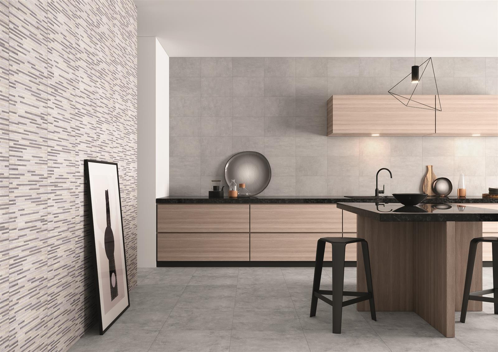 Carrelage d'intérieur effet béton - Série STORM - 45X45 STORM BASIC GREY